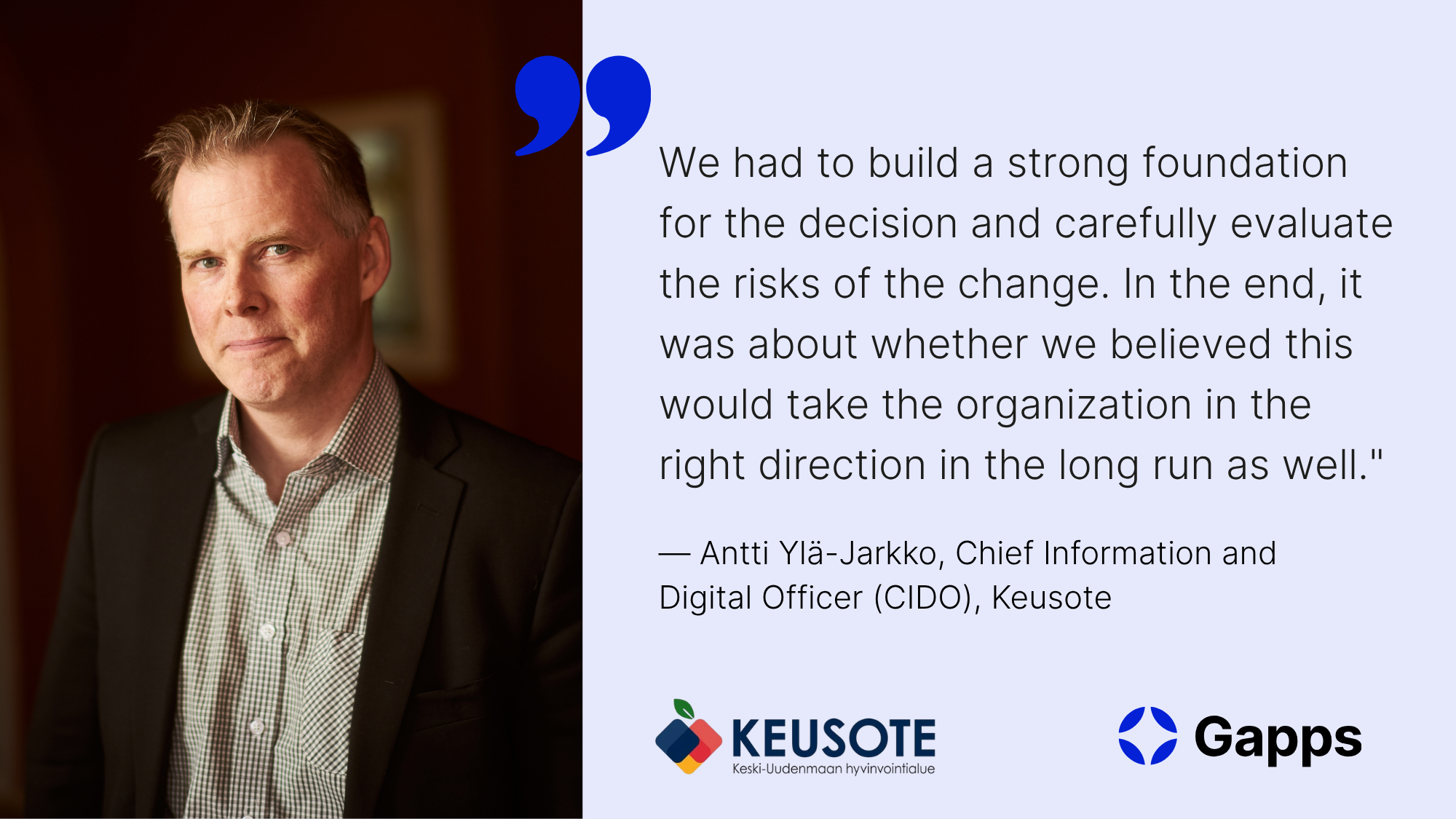Customer Case: Keusote – Cloud Transition Streamlines the Daily Routines of Healthcare and Social Care Work