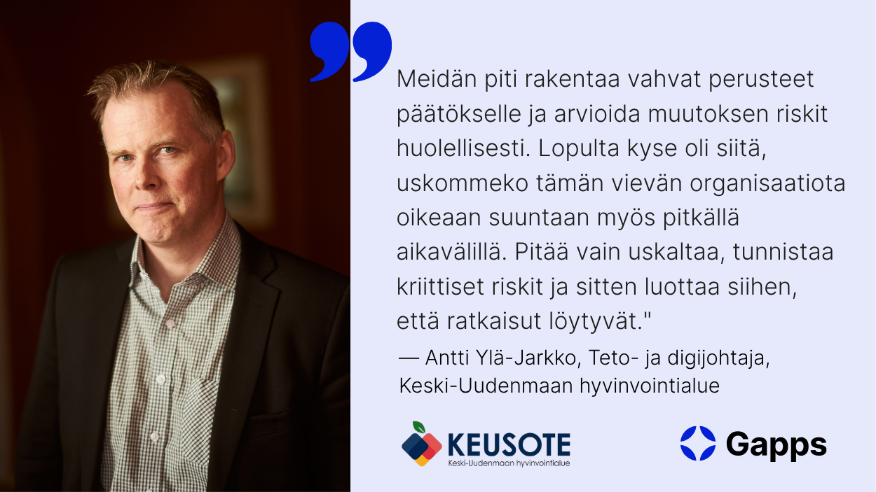 Customer Case: Keusote -&nbsp;Pilvisiirtymä sujuvoittaa sote-työn arkea