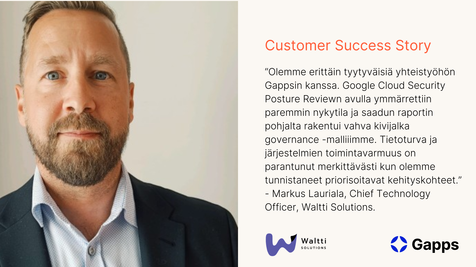 Case Waltti Solutions: Vahvempi tietoturva ja hallinta Google Cloudissa